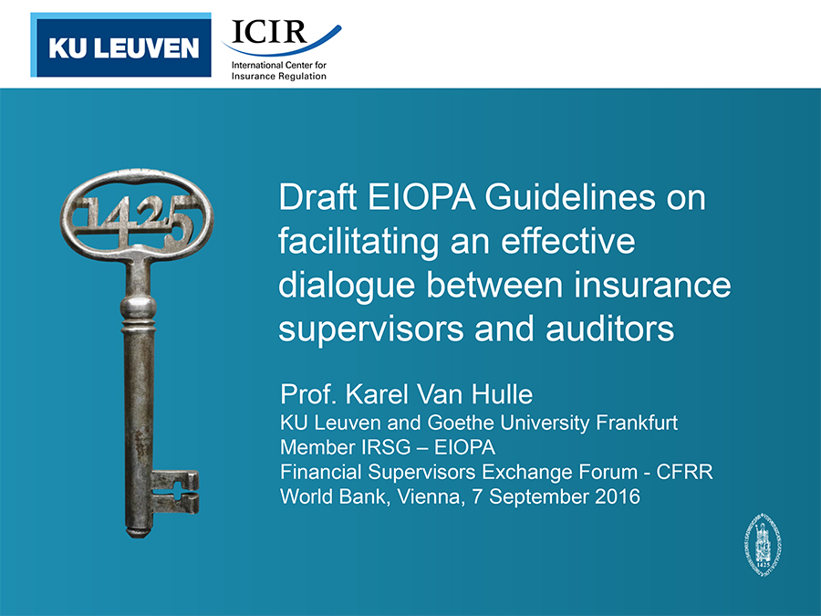 EIOPA Draft Guidelines