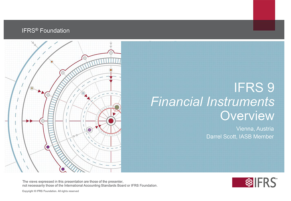 Treatment of financial instruments in IFRS 9 and expected losses