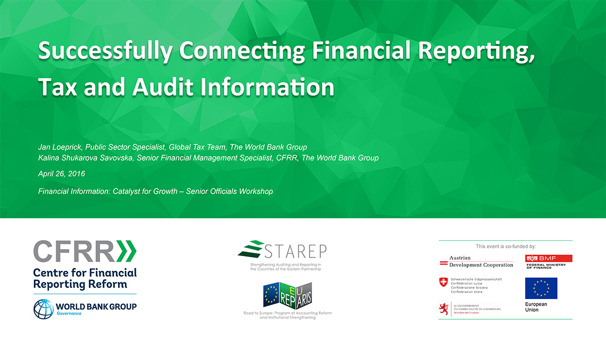 Successfully Connecting Financial Reporting, Tax and Audit Information