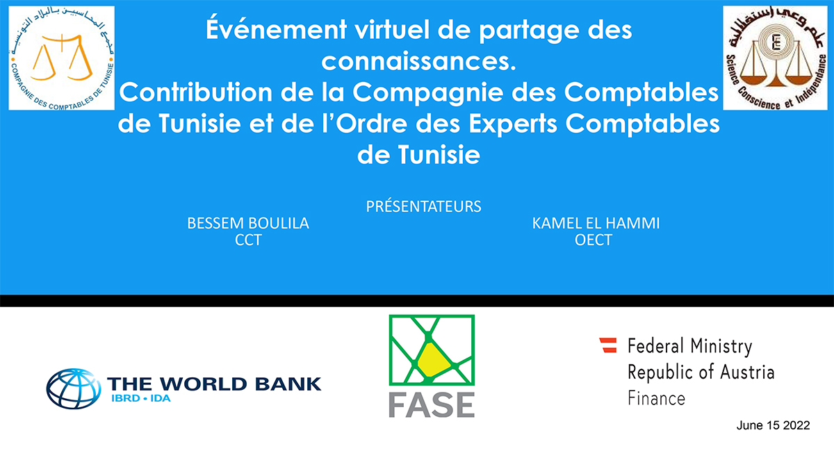Contribution de la Compagnie des Comptables de Tunisie et de l’Ordre des Experts Comptables de Tunisie