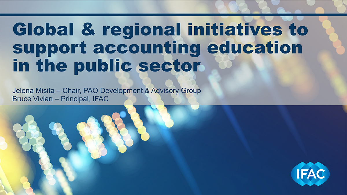 Global and regional initiatives to support accounting education in the public sector