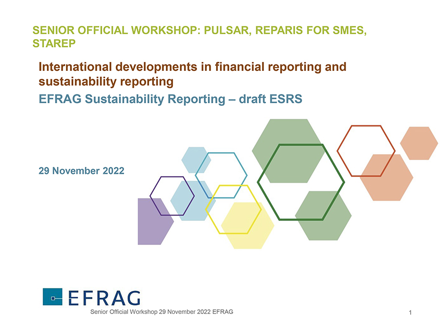 EFRAG Sustainability Reporting – draft ESRS 