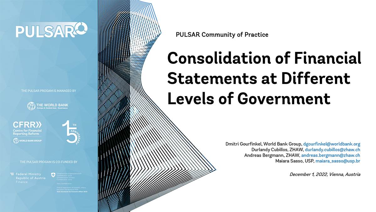 Consolidation of Financial Statements at Different Levels of Government