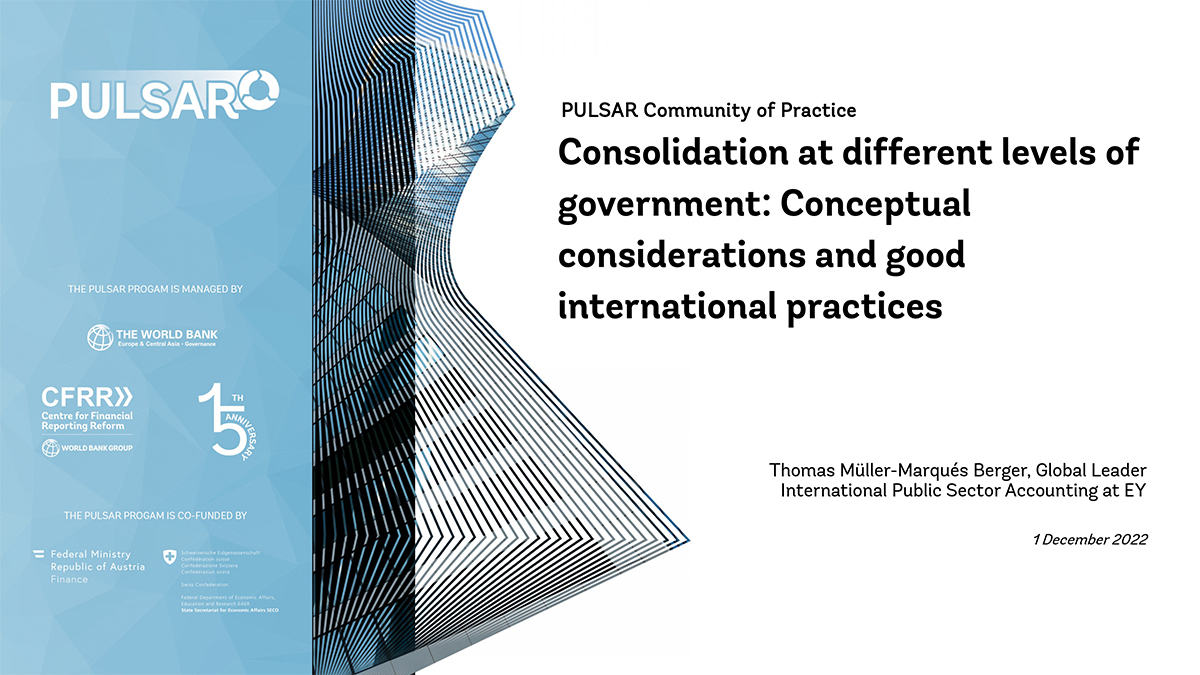 Consolidation at different levels of government: Conceptual considerations and good international practices