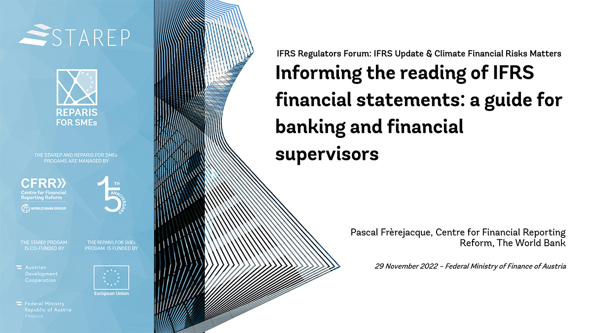 Informing the reading of IFRS financial statements: a guide for banking and financial supervisors 