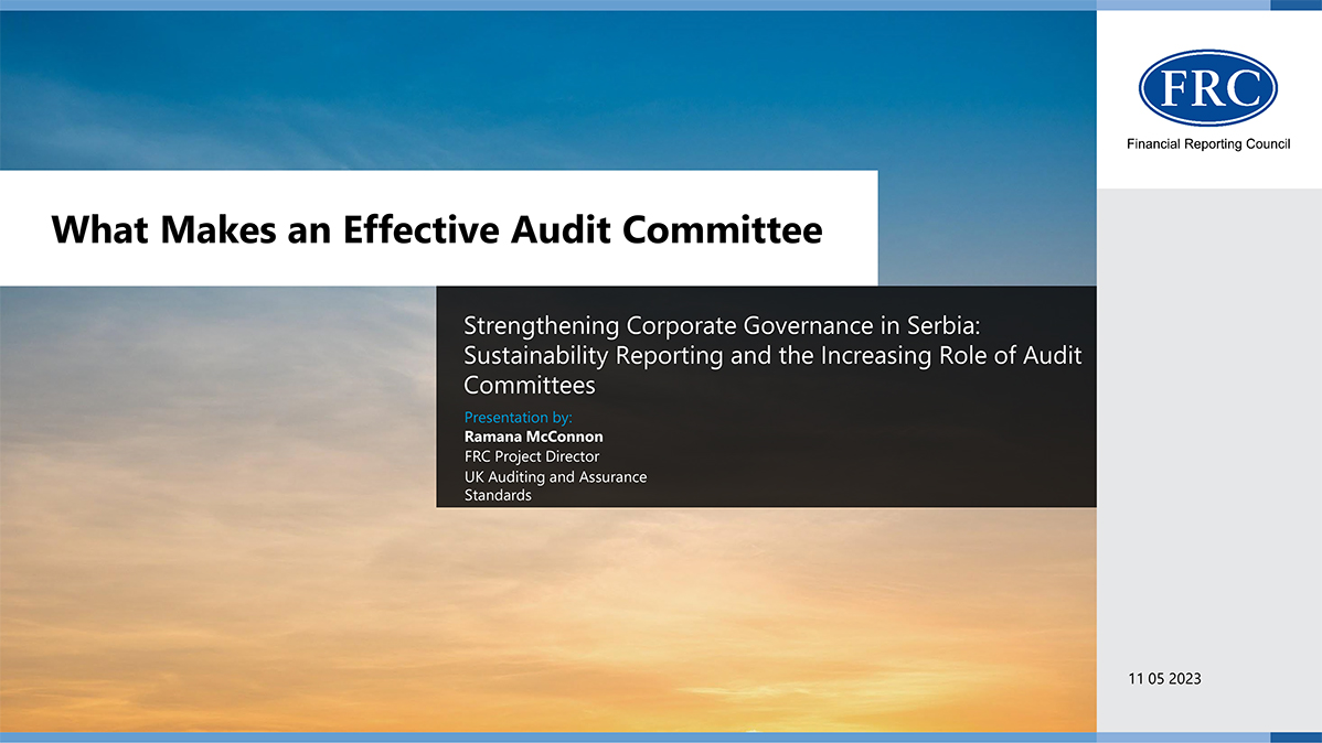 What Makes an Effective Audit Committee 