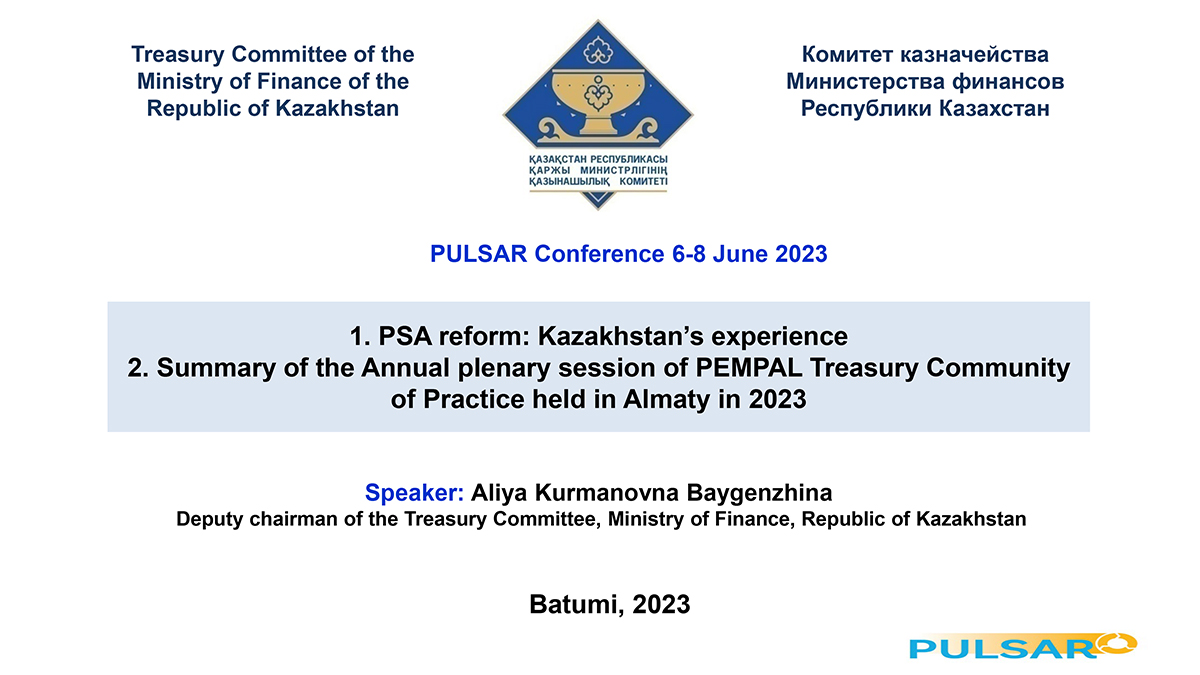 PSA Reform: Kazakhstan’s Experience