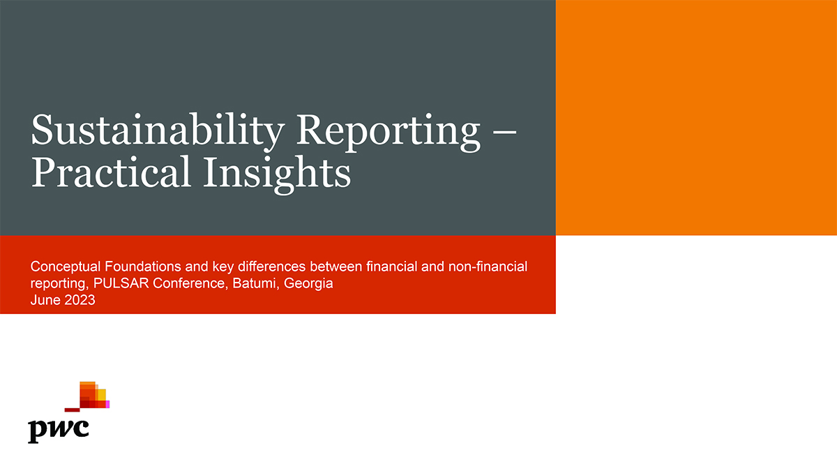 Sustainability Reporting – Practical Insights