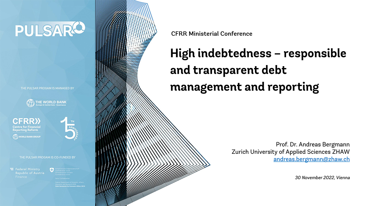 High indebtedness - responsible and transparent debt management and reporting 