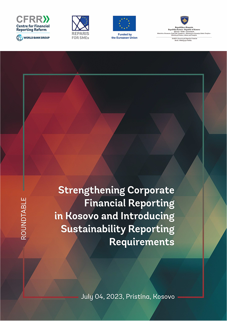 "Strengthening Corporate Financial Reporting in Kosovo and Introducing Sustainability Reporting Requirements" Agenda