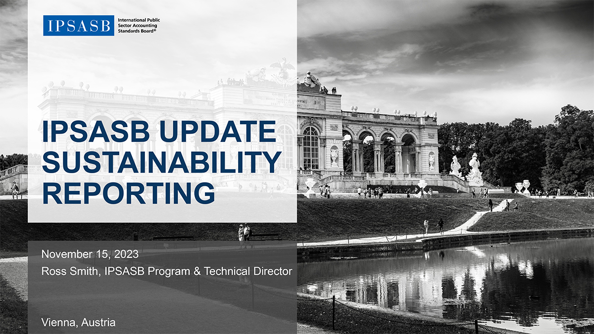  IPSASB Update Sustainability Reporting