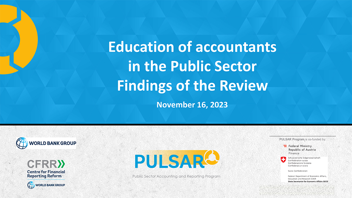 Education of accountants in the Public Sector: Findings of the Review