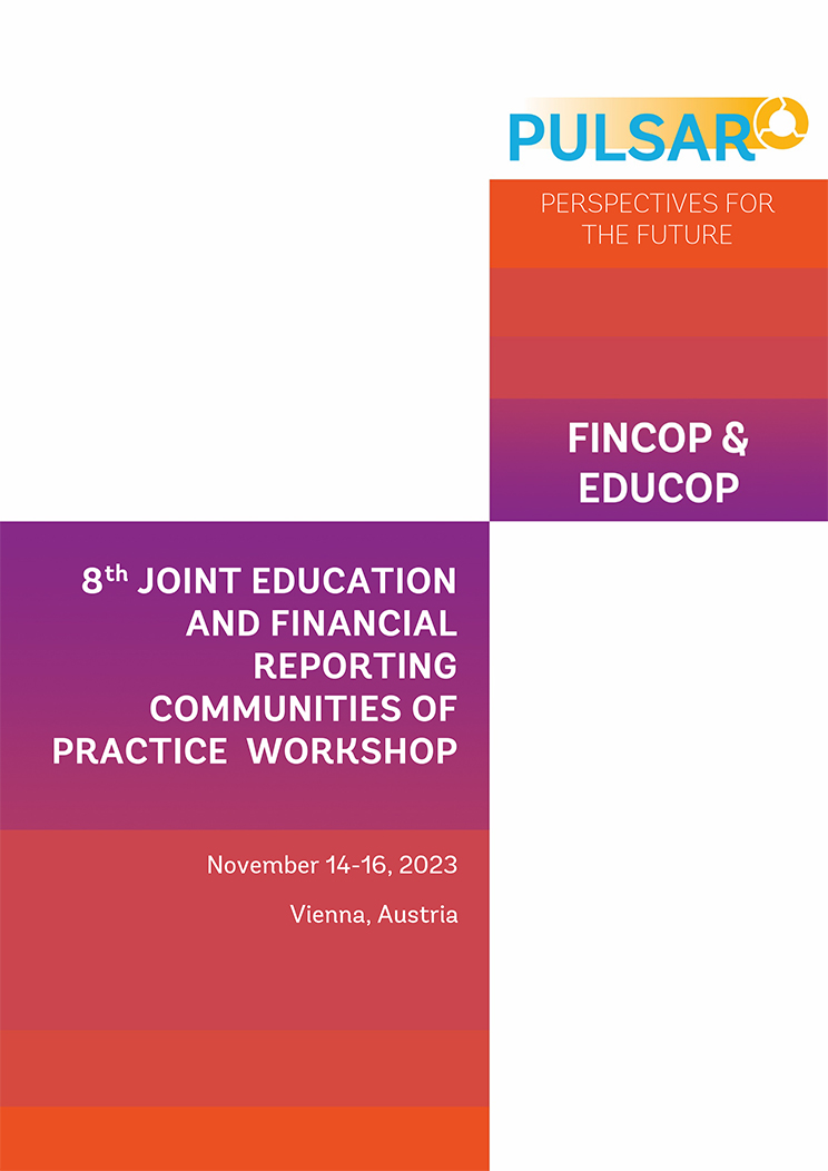 "PULSAR joint Education and Financial Reporting Communities of Practice 8th Workshop" Agenda