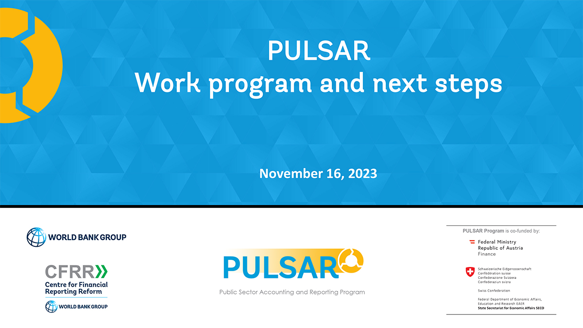 PULSAR Work program and next steps
