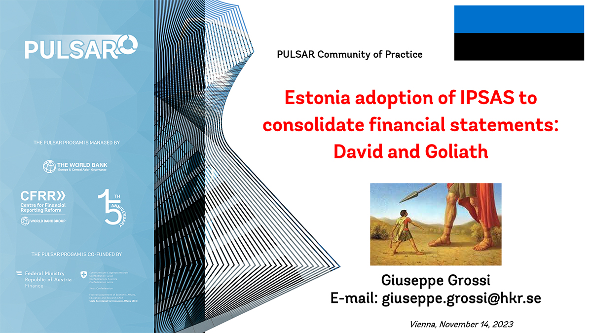 Estonia adoption of IPSAS to consolidate financial statements: David and Goliath