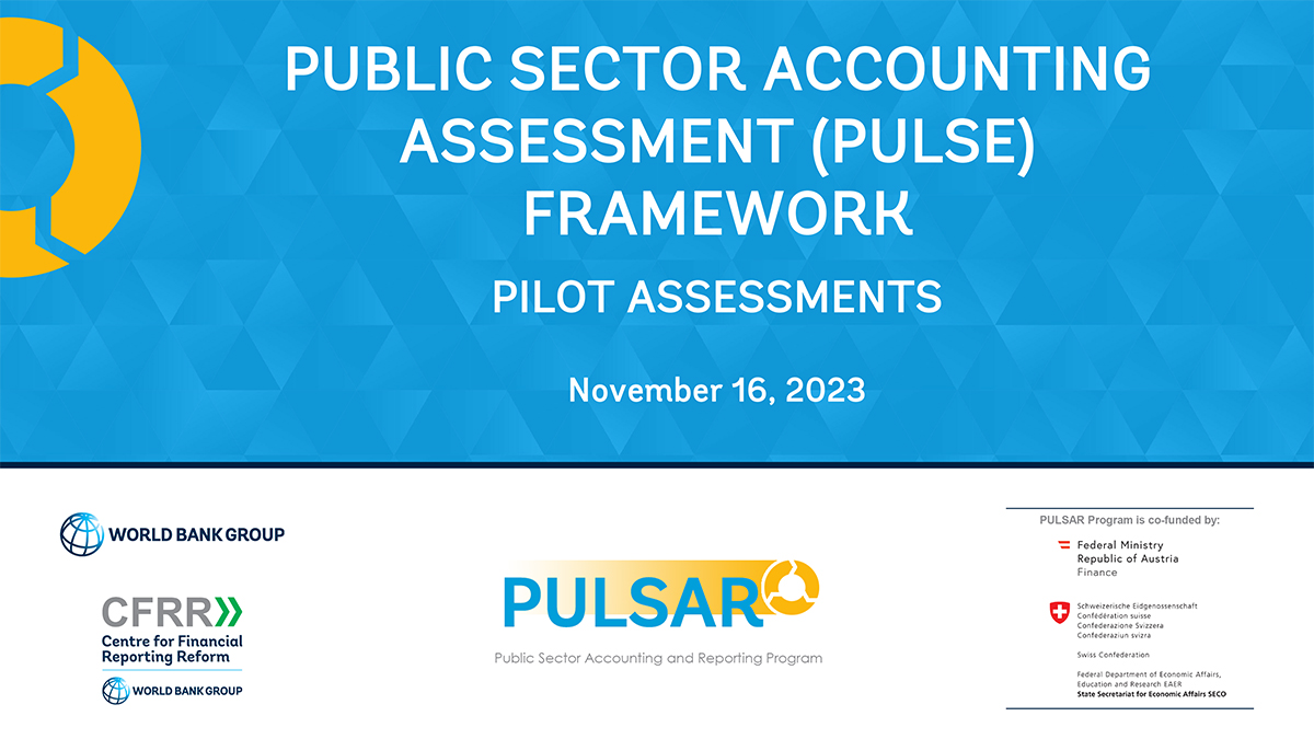 Public Sector Accounting Assessment (PULSE) Framework: Pilot Assessments