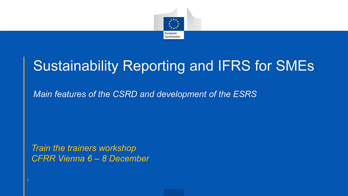 Main features of the CSRD and development of the ESRS