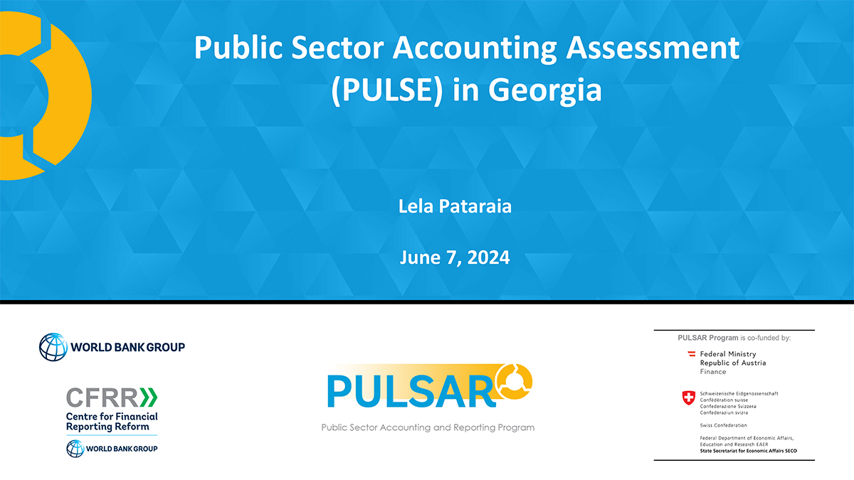 Public Sector Accounting Assessment (PULSE) in Georgia