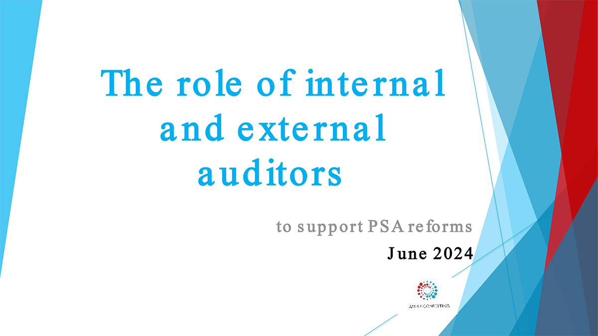 The role of internal and external auditors