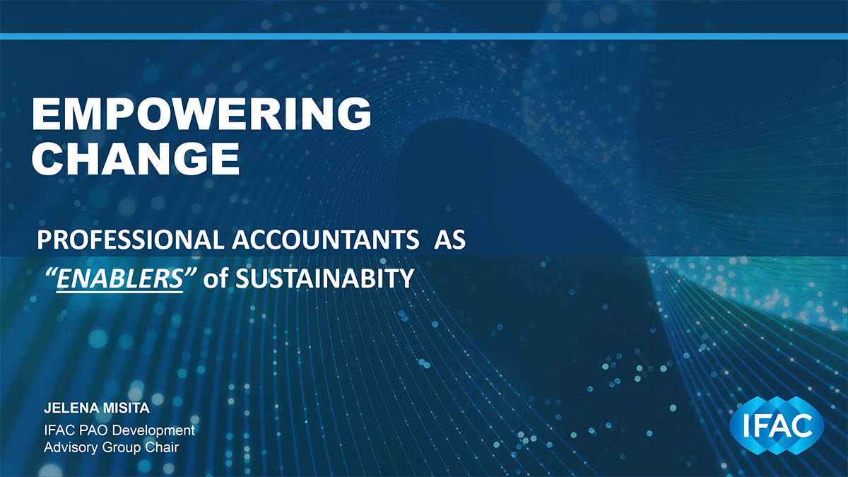 Empowering Change Professional Accountants as "Enablers" of Sustainabity