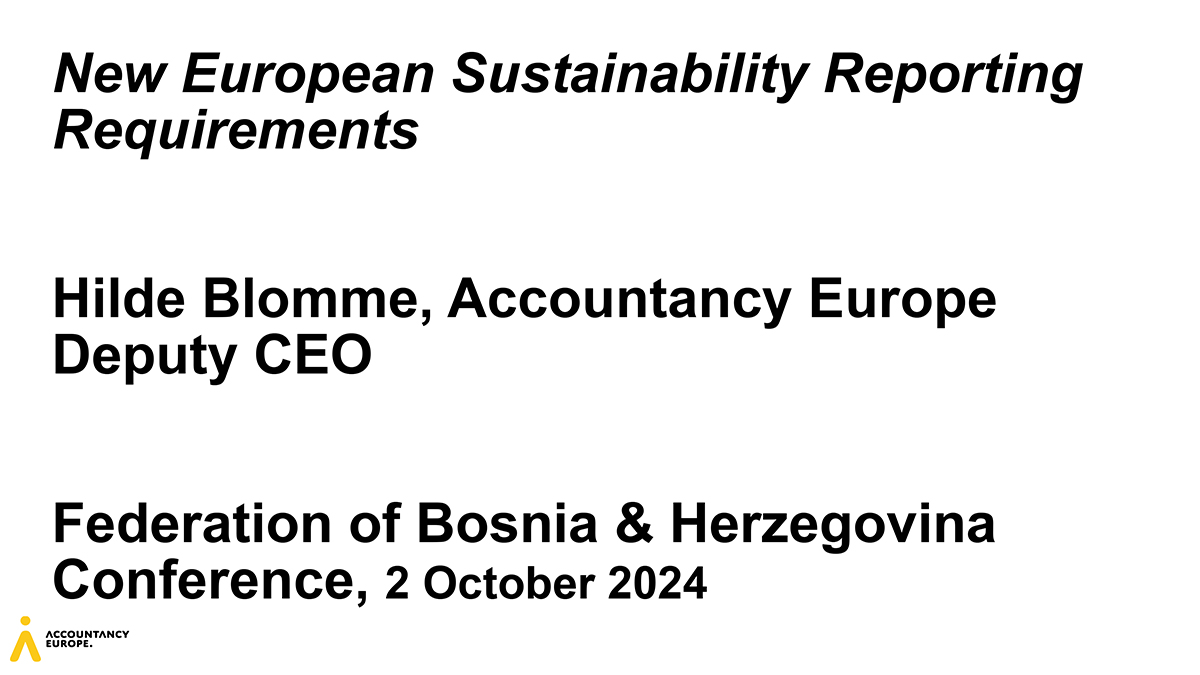 New European Sustainability Reporting Requirements