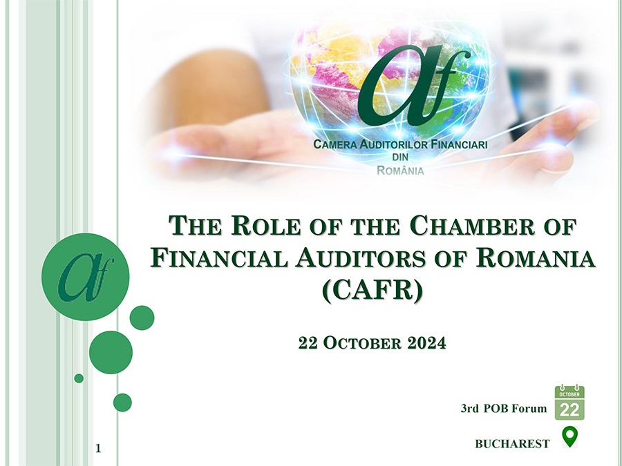 The Role of the Chamber of Financial Auditors of Romania (CAFR)