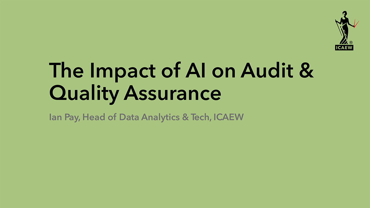 The Impact of AI on Audit & Quality Assurance