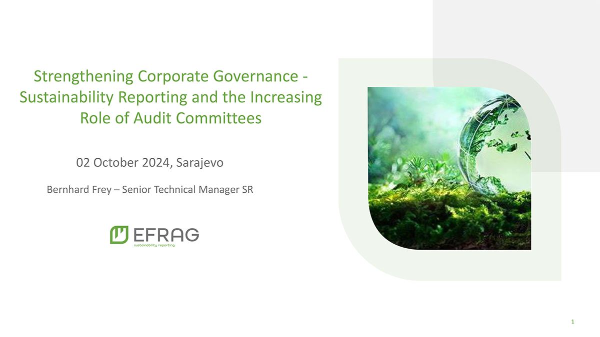 Strengthening Corporate Governance - Sustainability Reporting and the Increasing Role of Audit Committees