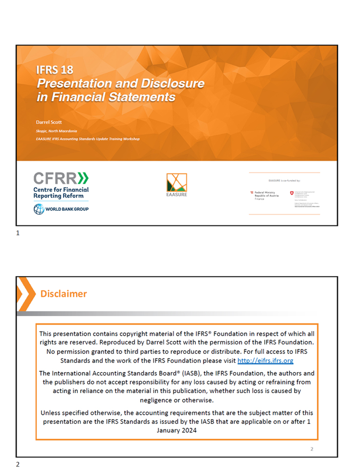 IFRS 18: Presentation and Disclosure in Financial Statements