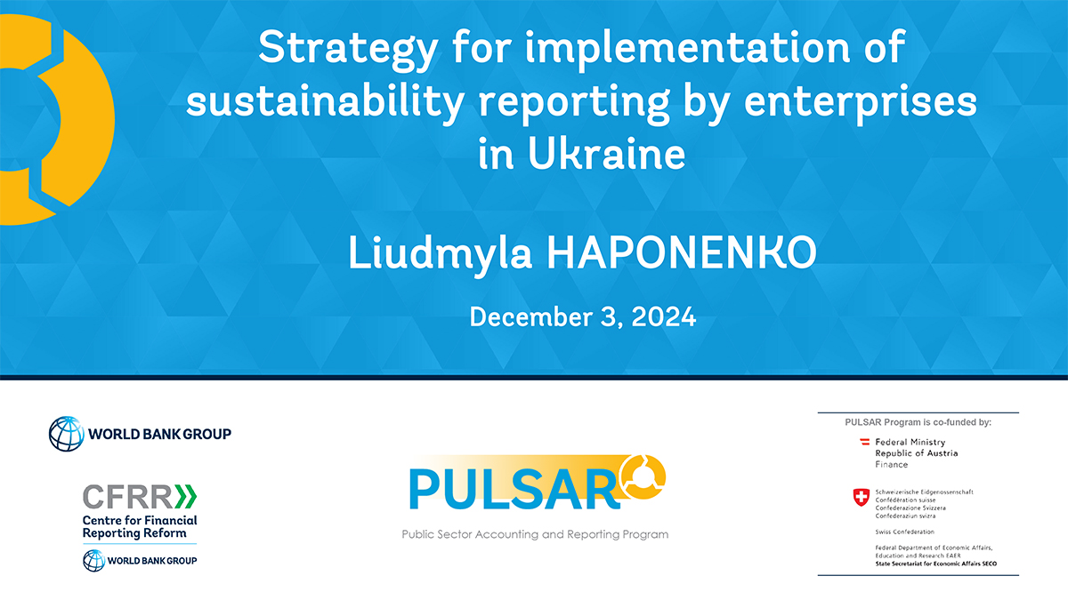 Strategy for implementation of sustainability reporting by enterprises in Ukraine