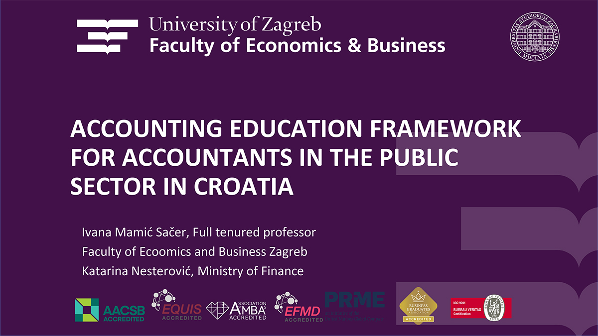 Accounting Education Framework for Accountants in the Public Sector in Croatia