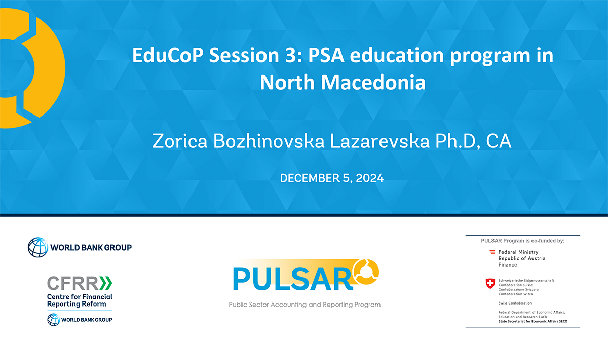 EduCoPSession 3: PSA education program in North Macedonia