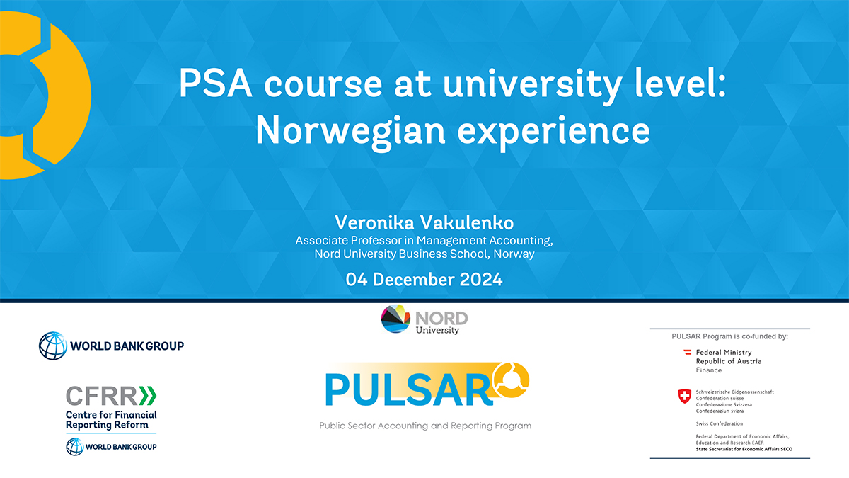 PSA course at university level: Norwegian experience