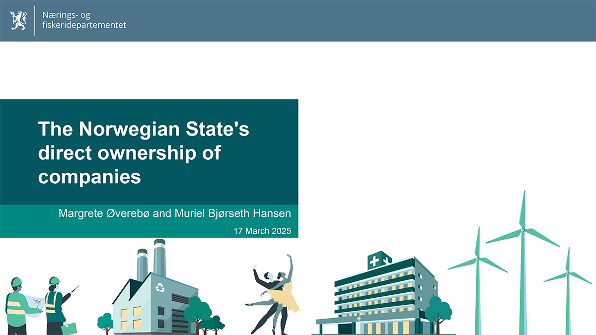 The Norwegian State's direct ownership of companies