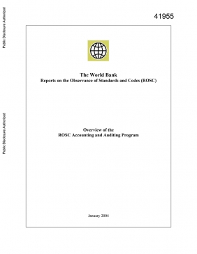 Overview of the ROSC Accounting and Auditing Program cover