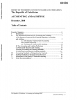 Uzbekistan Accounting and Auditing Report on the Observance of Standards and Codes cover