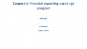 Corporate financial reporting exchange program: Final Report cover